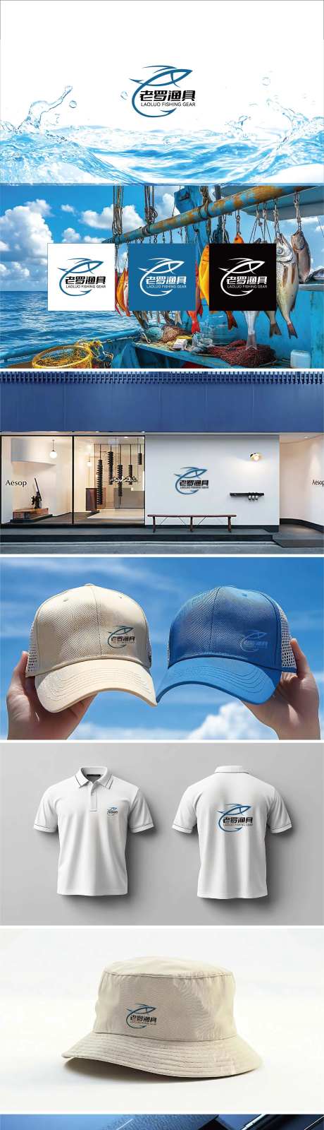 渔具店VI提案设计-采灵感-https://www.cailinggan.com/