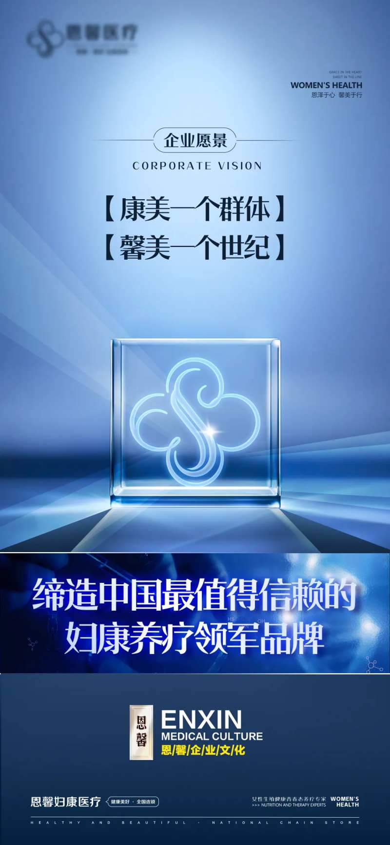 医疗企业文化宣传海报-采灵感-cailinggan.com