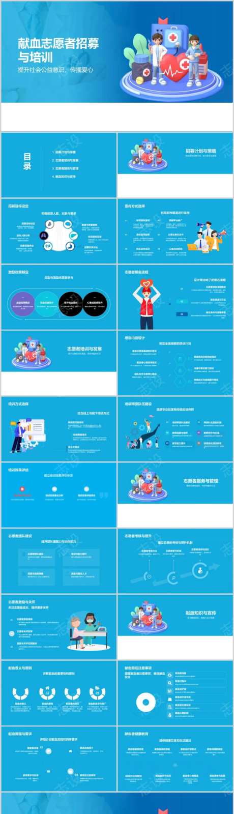 献血志愿者招募与培训PPT-采灵感-https://www.cailinggan.com/