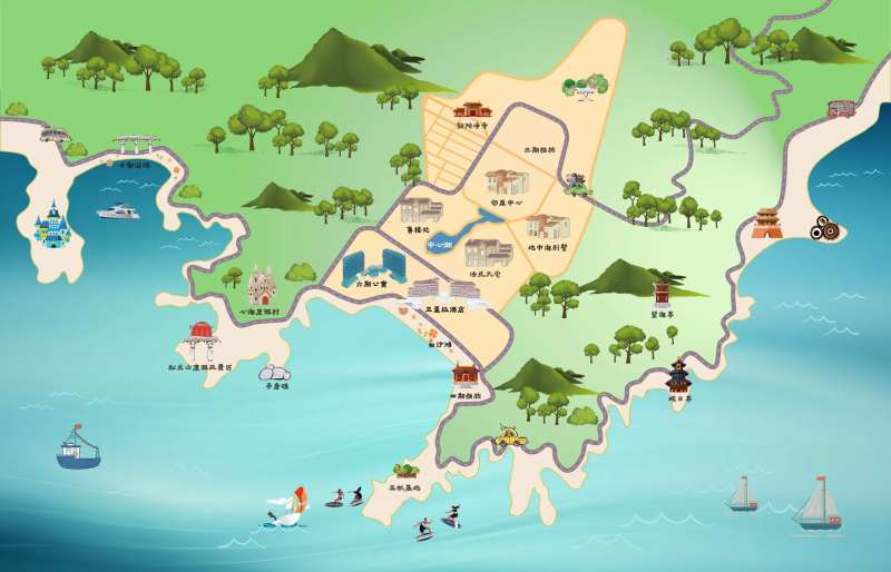 手绘地图-采灵感-cailinggan.com
