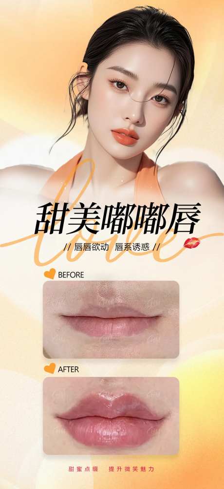 医美甜美嘟嘟唇案例-采灵感-https://www.cailinggan.com/