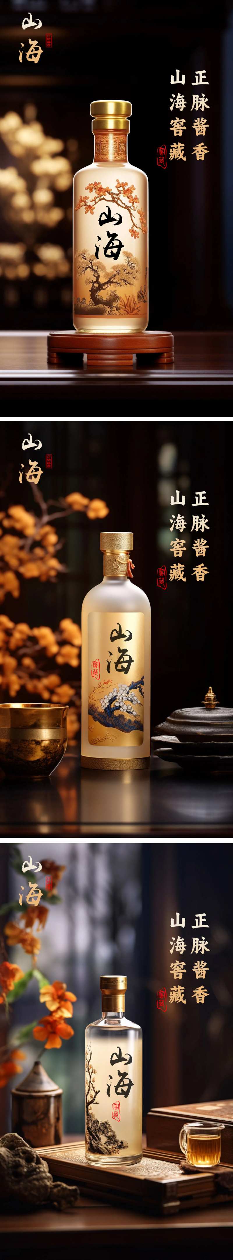 白酒品推系列海报-采灵感-cailinggan.com