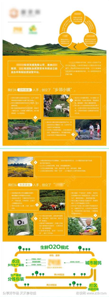 清新自然农产品DM单页-采灵感-https://www.cailinggan.com/