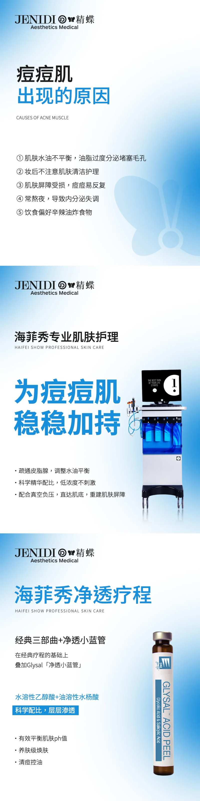 医美痘痘肌科普系列海报-采灵感-cailinggan.com