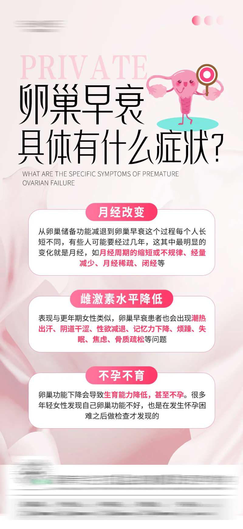 卵巢早衰私密科普海报-采灵感-cailinggan.com