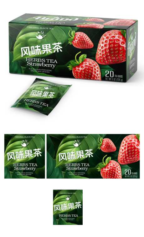 风味果茶包装设计-采灵感-https://www.cailinggan.com/