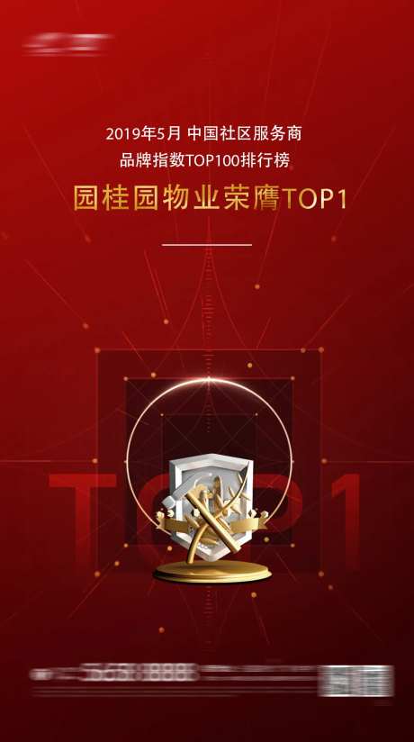 地产物业排名top1安全移动端海报                                                                                                                                                                                       -采灵感-https://www.cailinggan.com/
