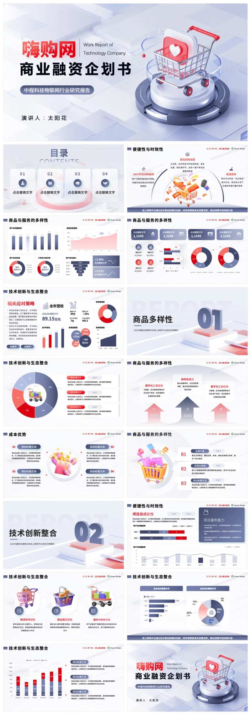 电商网购平台ppt模版-采灵感-cailinggan.com