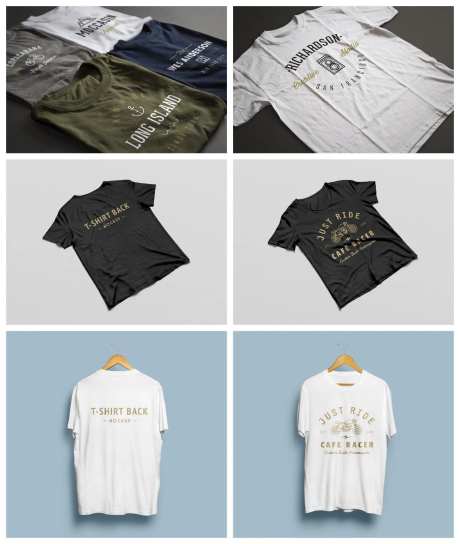 服饰短袖简约字母样机-采灵感-https://www.cailinggan.com/