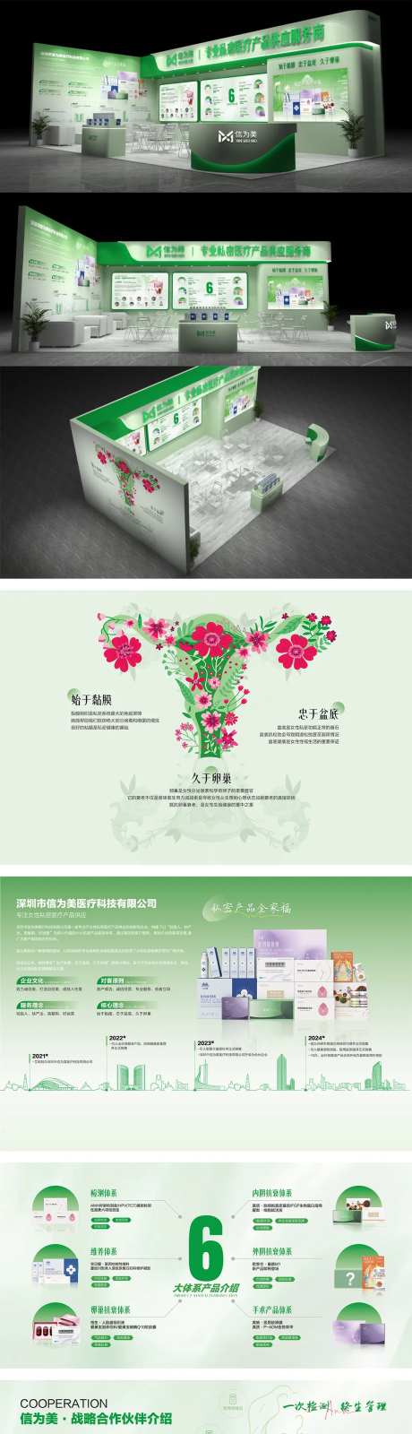 女性私密医疗展会展位设计-采灵感-https://www.cailinggan.com/