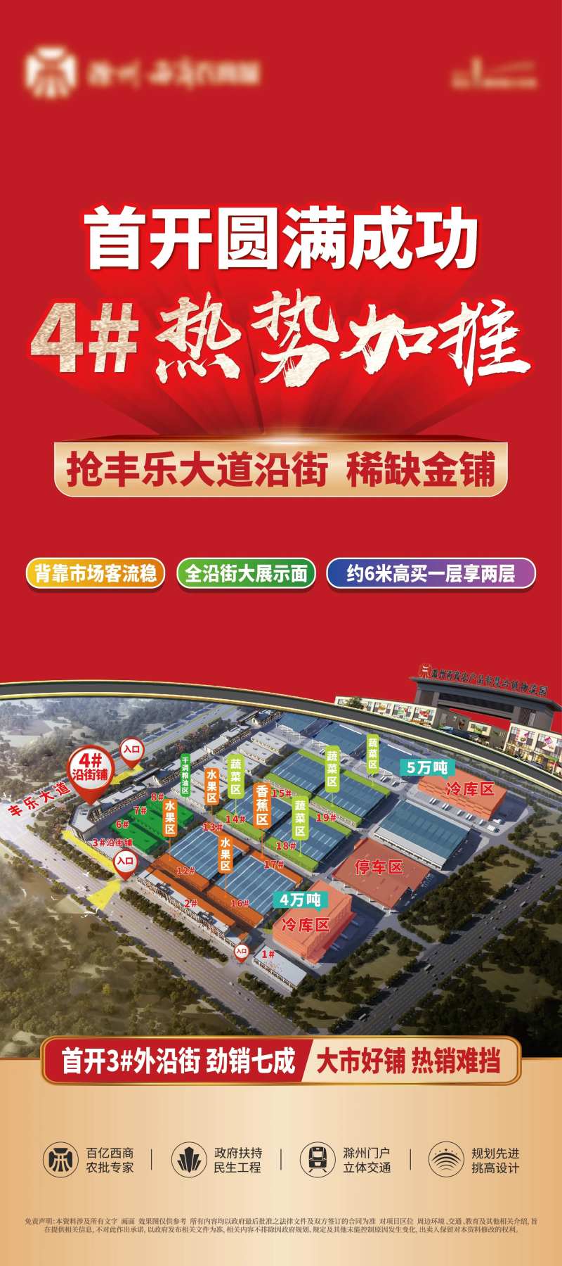 商铺首开成功海报-采灵感-cailinggan.com