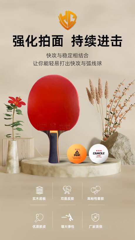 乒乓球体育海报-采灵感-https://www.cailinggan.com/