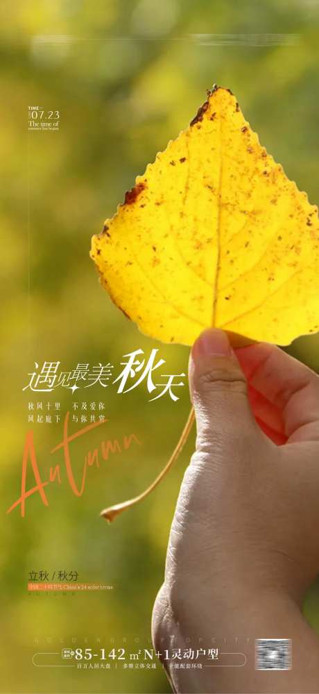 秋天节气海报-采灵感-https://www.cailinggan.com/