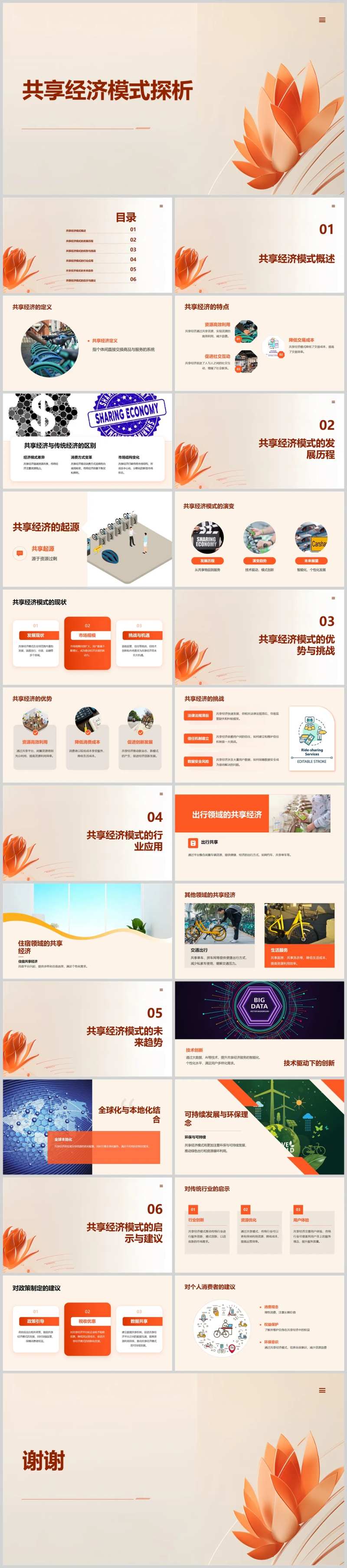 共享经济模式探析PPT-采灵感-cailinggan.com