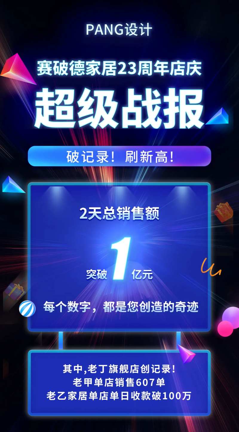 销售战报移动端海报-采灵感-cailinggan.com