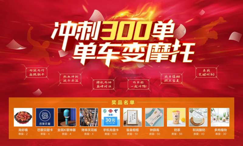 销售业绩冲刺活动背景板-采灵感-cailinggan.com