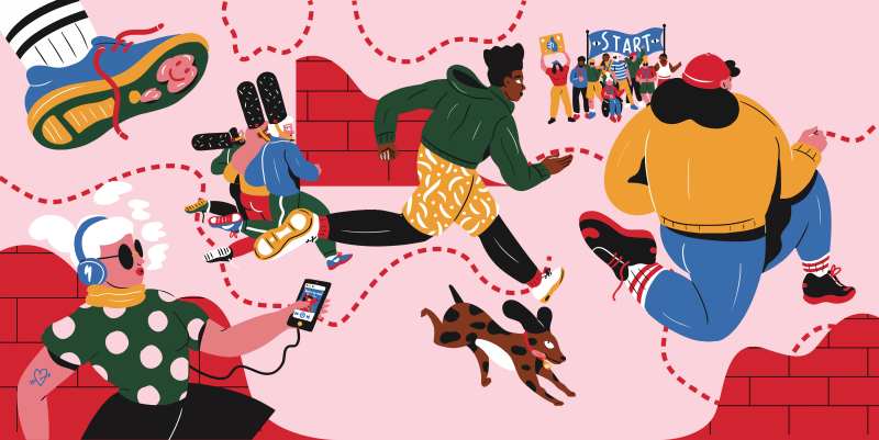 青年启程活动背景板-采灵感-cailinggan.com