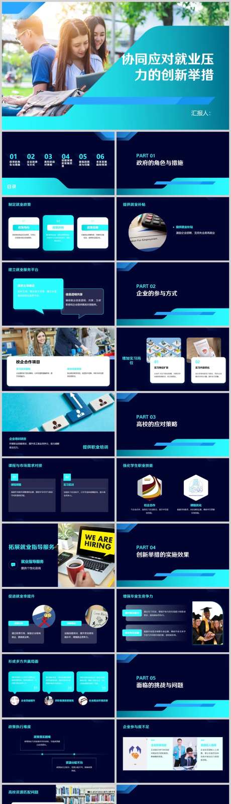 协同应对就业压力的创新举措PPT-采灵感-https://www.cailinggan.com/