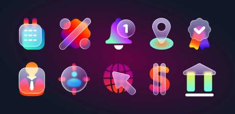 手机图标UI设计-采灵感-https://www.cailinggan.com/