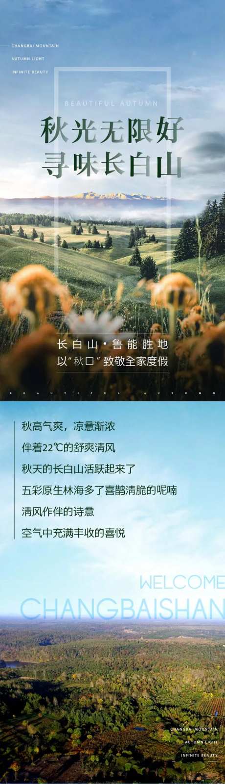 度假地产长白山特产微信海报长图-采灵感-https://www.cailinggan.com/