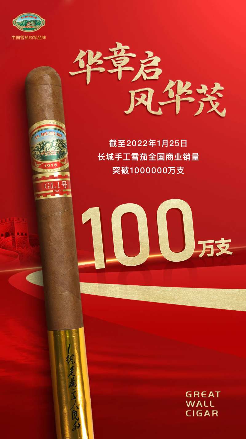 雪茄销量海报-采灵感-cailinggan.com