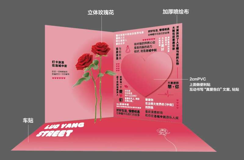 情人节告白墙堆头美陈-采灵感-cailinggan.com