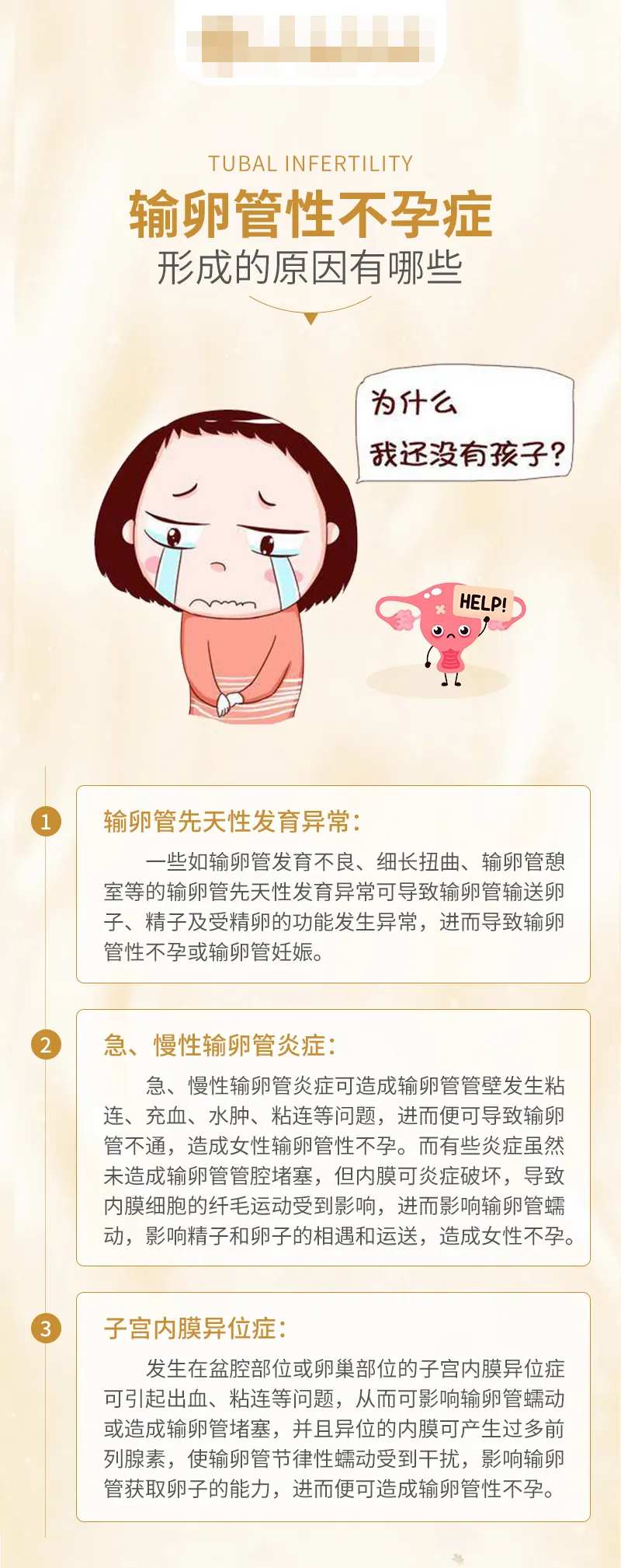 输卵管性不孕症形成的原因科普海报-采灵感-cailinggan.com