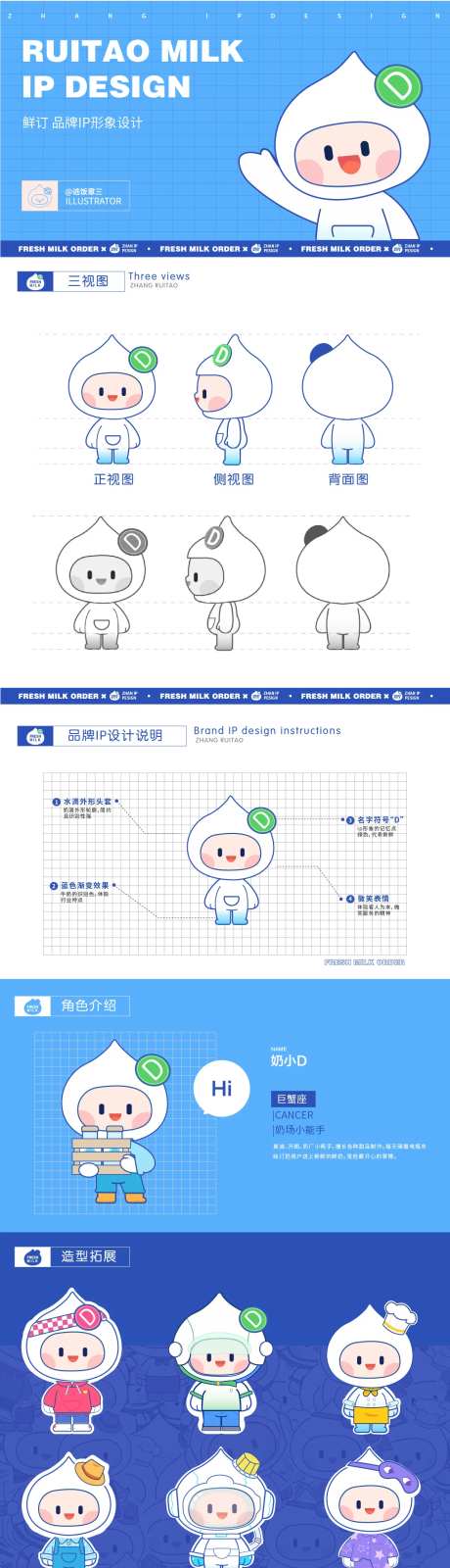 鲜奶品牌IP设计-采灵感-https://www.cailinggan.com/