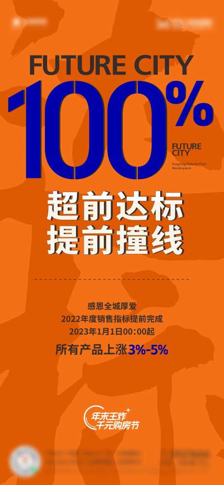 政策指标达成热销海报-采灵感-https://www.cailinggan.com/