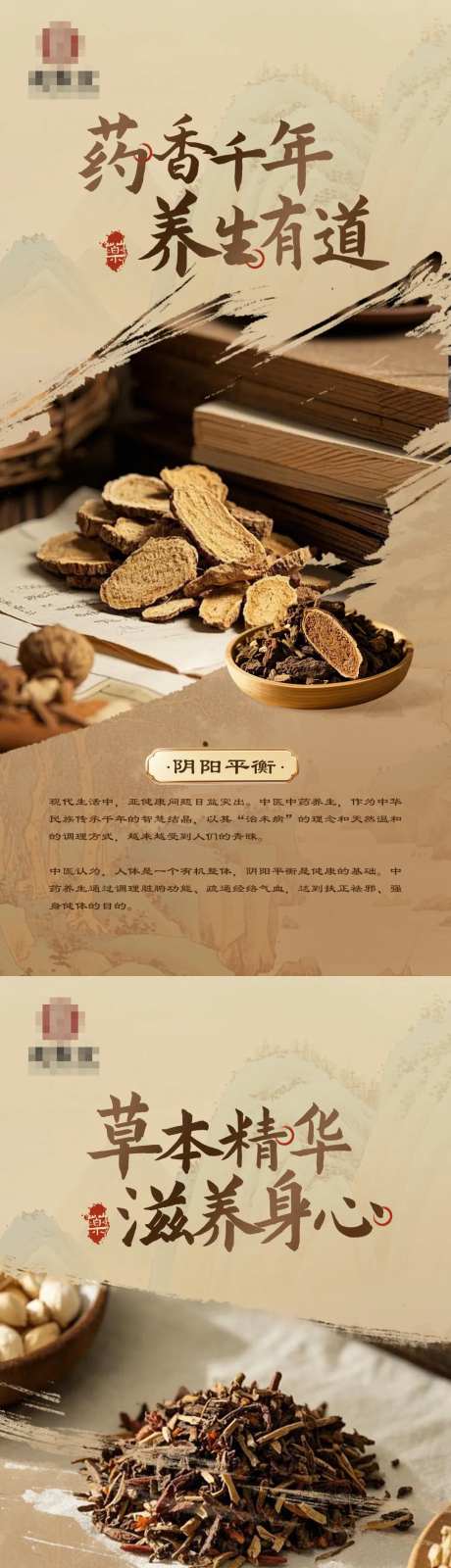 中式中医药养生系列海报-采灵感-https://www.cailinggan.com/