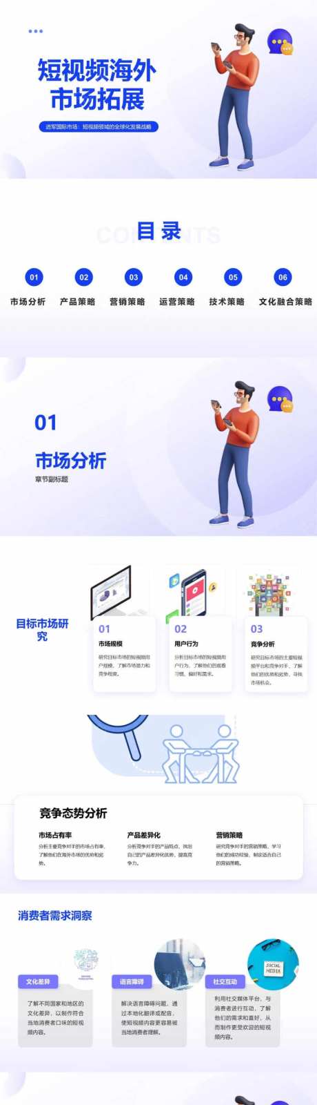 短视频海外市场拓展策略PPT-采灵感-https://www.cailinggan.com/