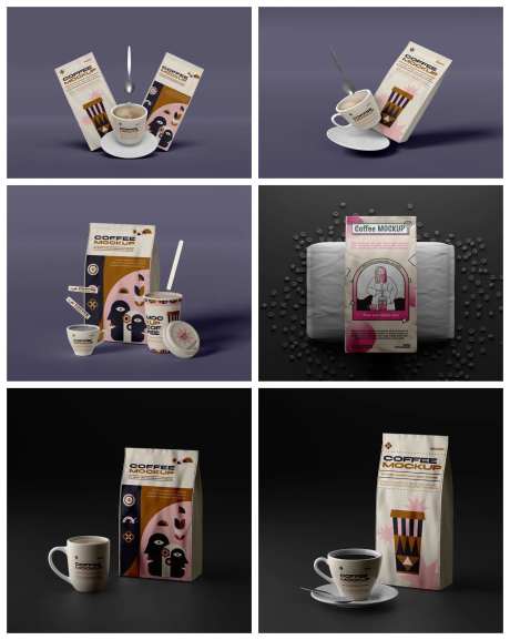 咖啡杯奶茶杯样机-采灵感-https://www.cailinggan.com/