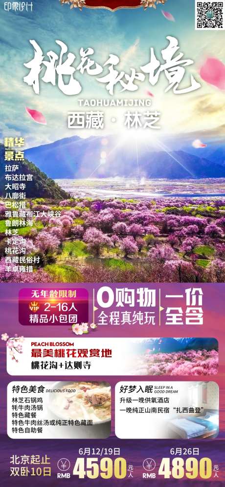 西藏旅游海报-采灵感-https://www.cailinggan.com/