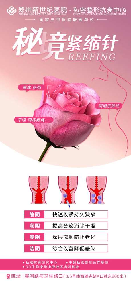 医美秘境紧缩针海报-采灵感-https://www.cailinggan.com/