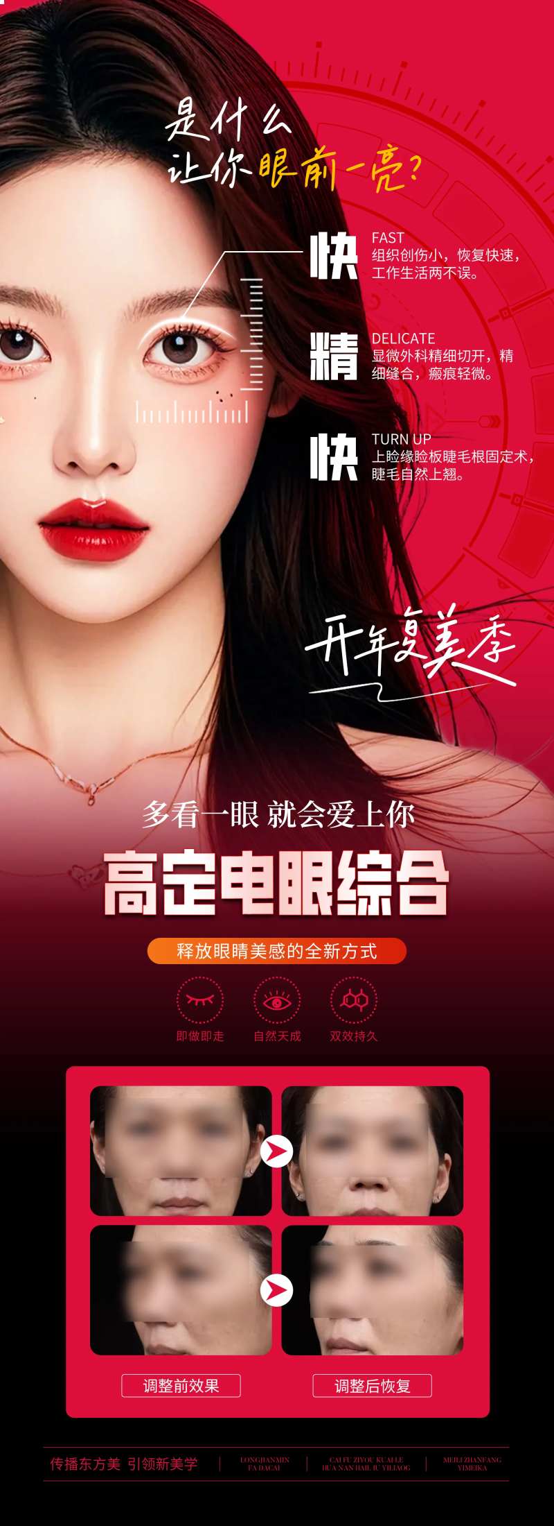 医美高定电眼综合案例宣传海报-采灵感-cailinggan.com