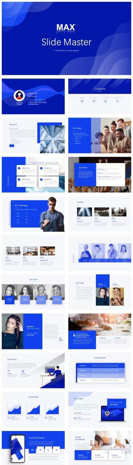 简美细腻质感商务蓝高端ppt-采灵感-https://www.cailinggan.com/