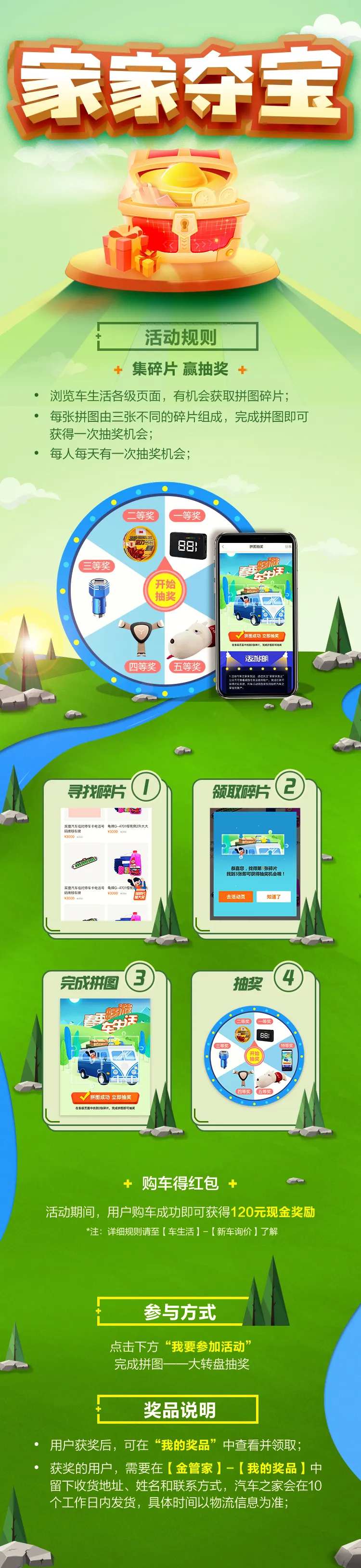 地产畅游春季夺宝游戏长图-采灵感-cailinggan.com