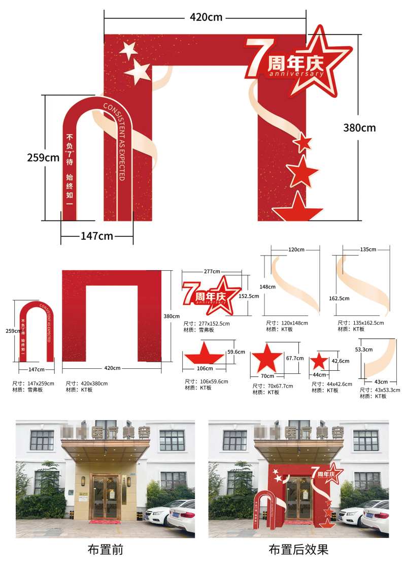 医美周年庆门头美陈-采灵感-cailinggan.com