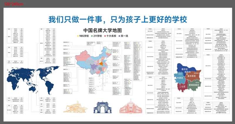 郑州出国留学展板-采灵感-cailinggan.com