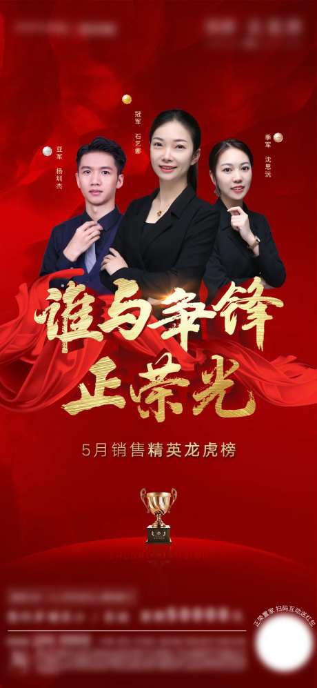 房地产红金人物龙虎榜海报                                                                                                                                                                                            -采灵感-https://www.cailinggan.com/