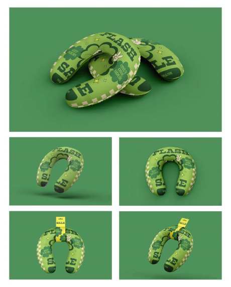 U型枕头设计样机-采灵感-https://www.cailinggan.com/