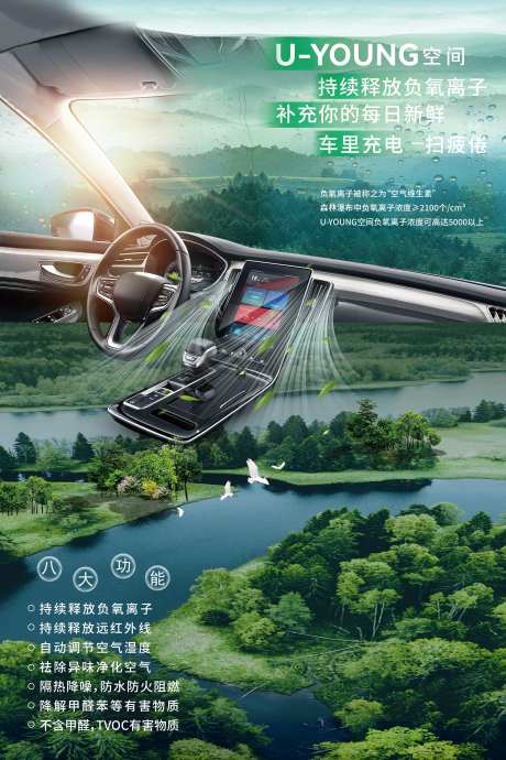 负离子有氧宣传海报-采灵感-https://www.cailinggan.com/