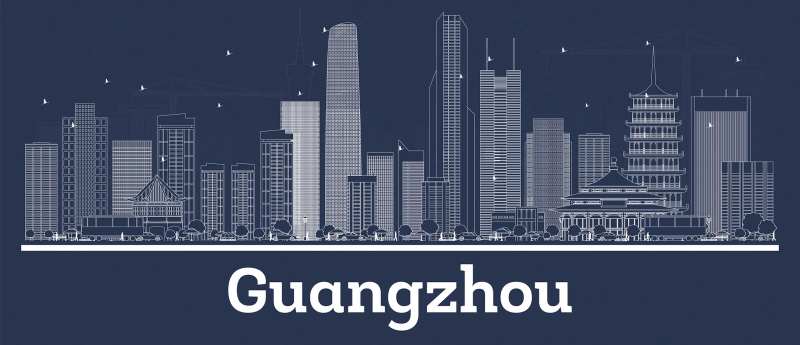 广州建筑地标系列线稿-采灵感-cailinggan.com