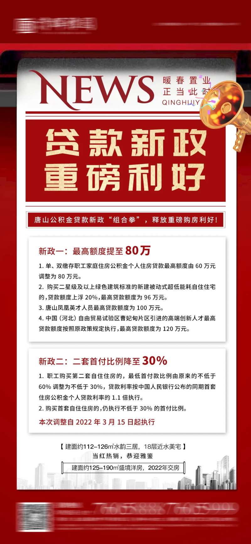 房地产利好政策海报-采灵感-cailinggan.com