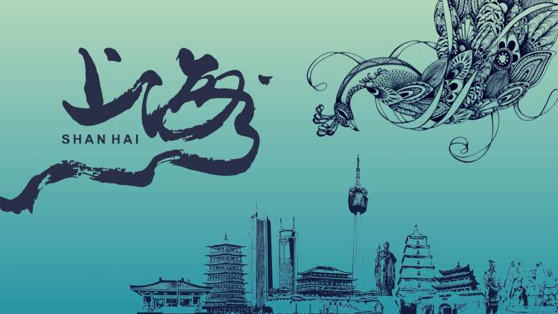 房地产楼盘建筑线稿主画面设计-采灵感-cailinggan.com