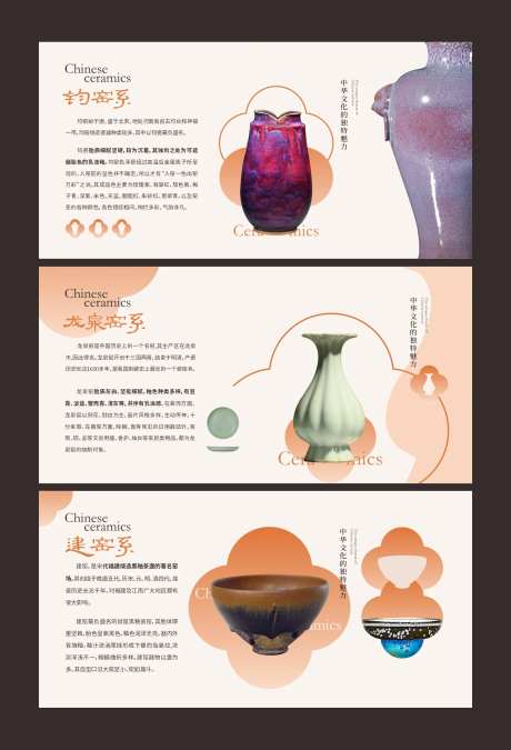 宋代八大陶瓷展板设计-采灵感-https://www.cailinggan.com/