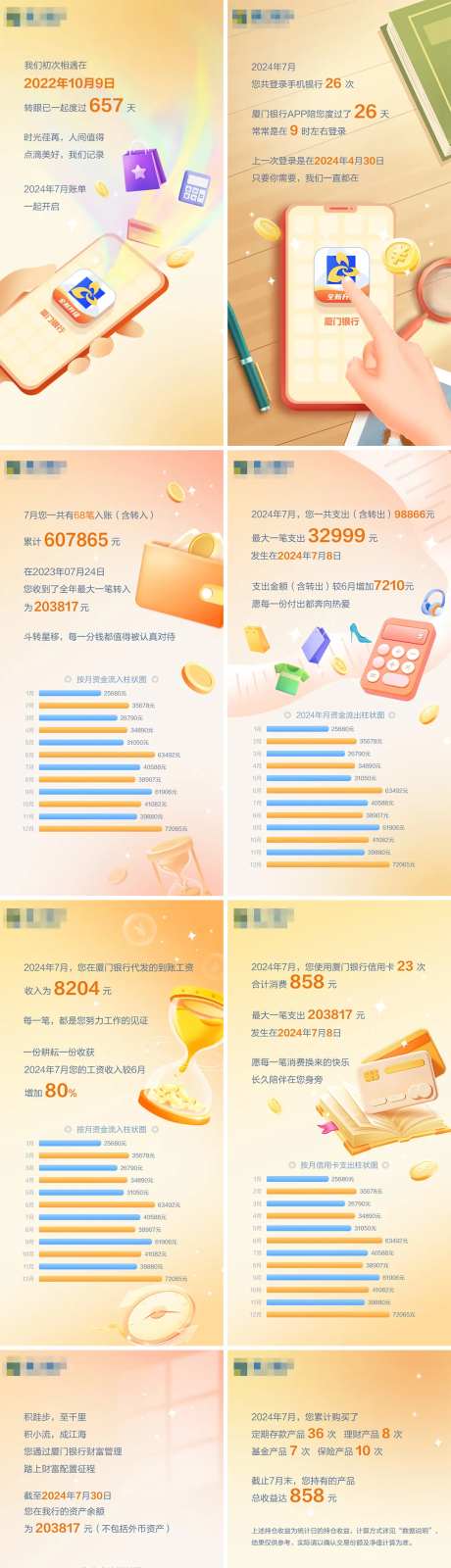 年度账单报告H5页面设计-采灵感-https://www.cailinggan.com/