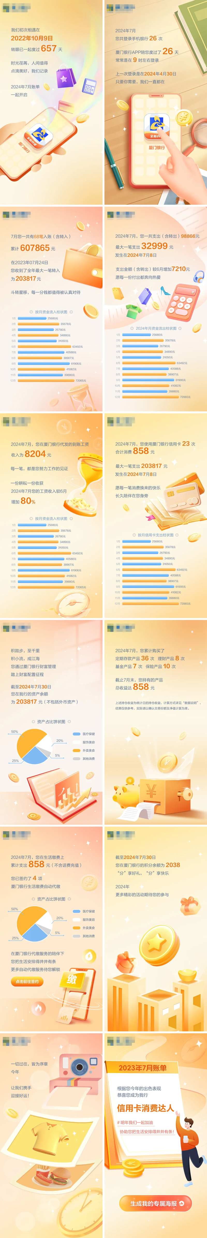 年度账单报告H5页面设计-采灵感-cailinggan.com