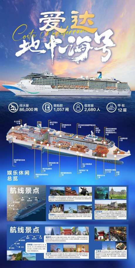 爱达地中海号邮轮海报-采灵感-https://www.cailinggan.com/