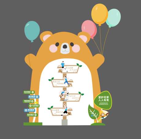 学校立标指示异形牌-采灵感-https://www.cailinggan.com/
